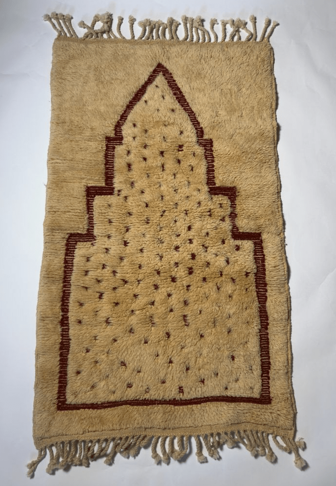 Moroccan Prayer Rug | 2.5" x 4"