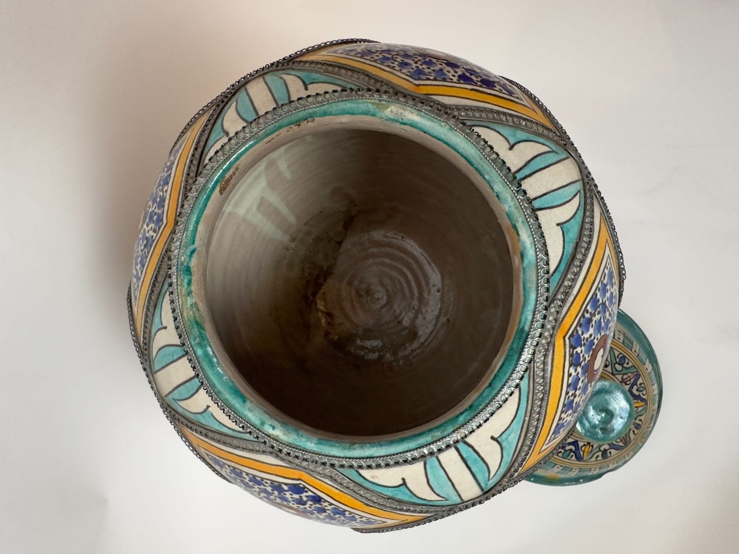 Moroccan Azure Mosaic Vase