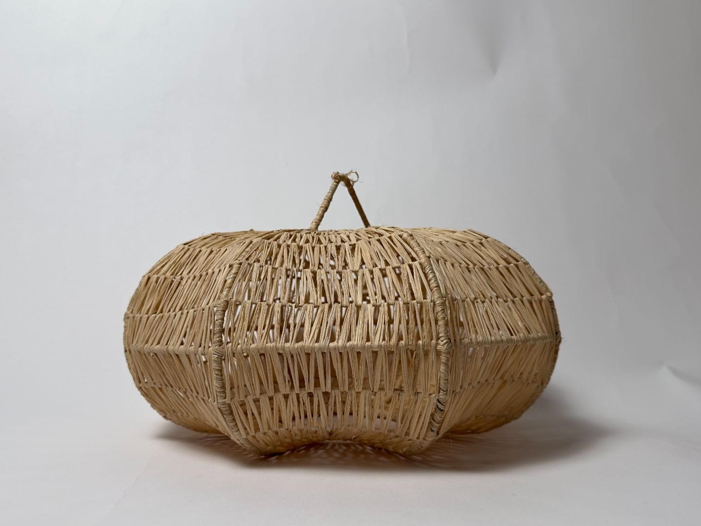 "Sunset" Raffia Light Fixture