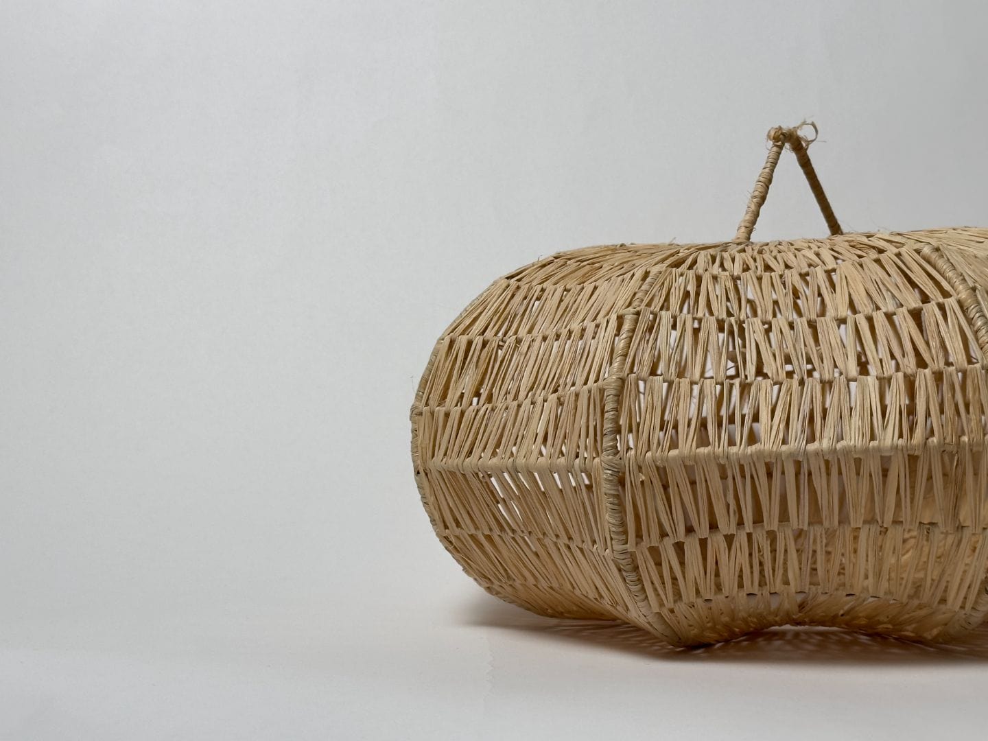 "Sunset" Raffia Light Fixture