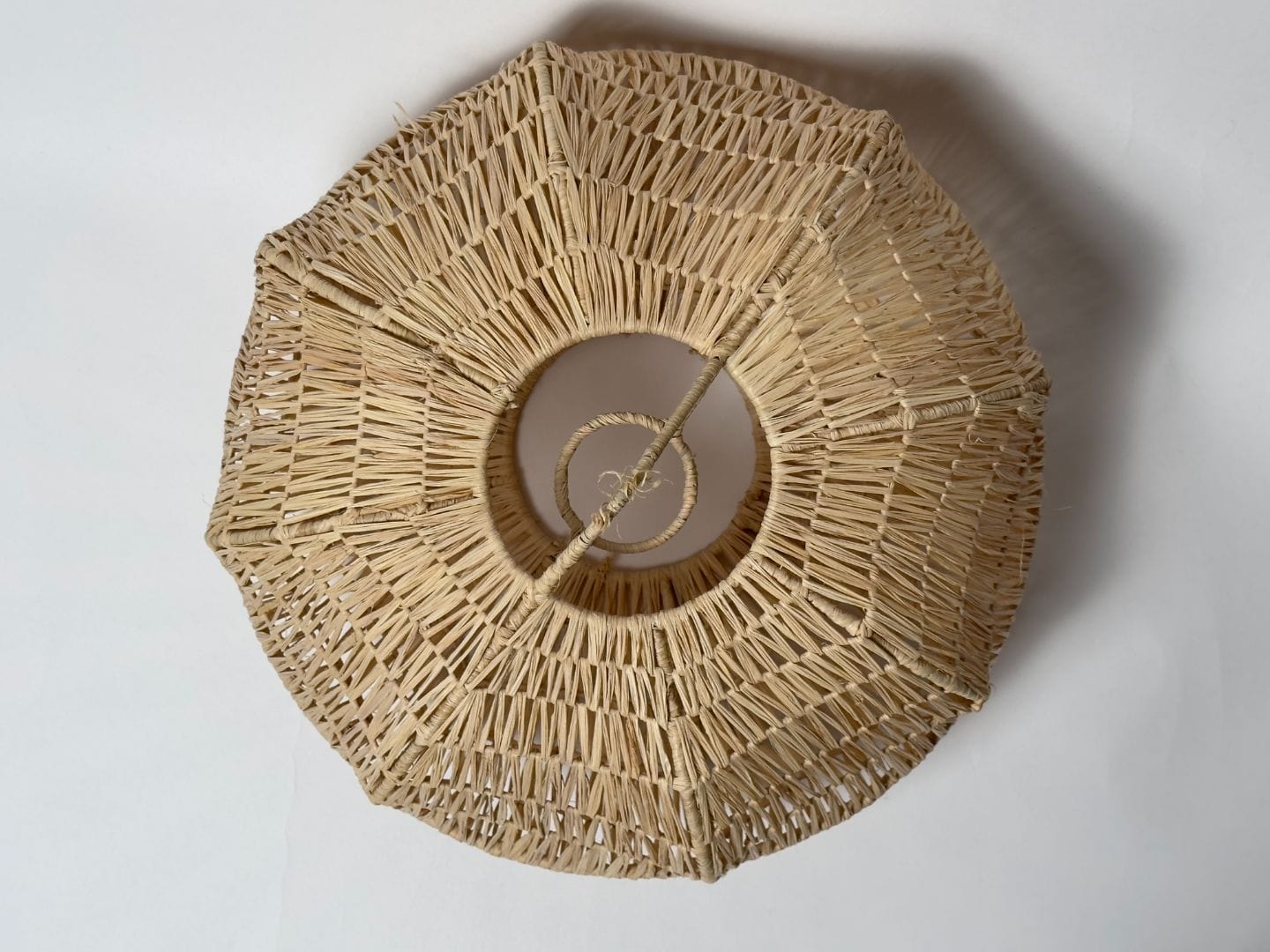 "Sunset" Raffia Light Fixture