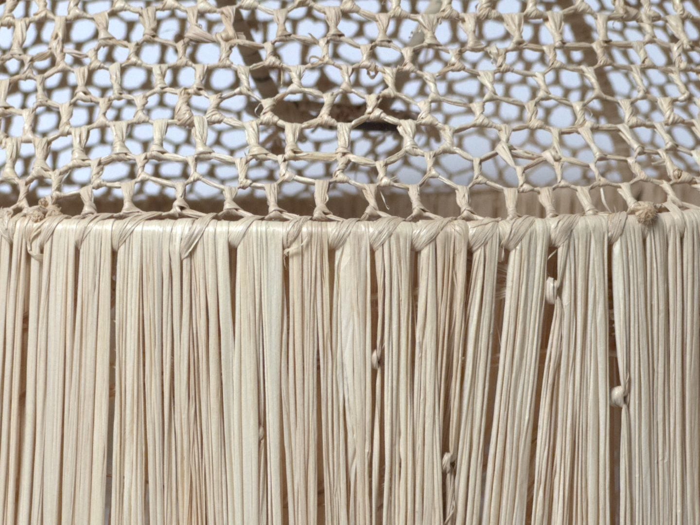 "Sunlit Cove" Raffia Light Fixture