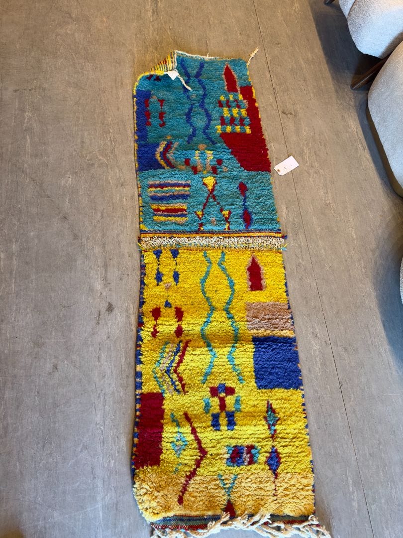 Beni Ourain Runner Rug | 2" x 6'10"