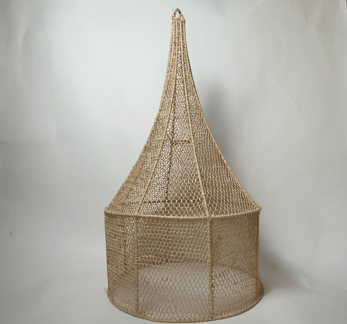 "Atlas Dawn" Raffia Light Fixture