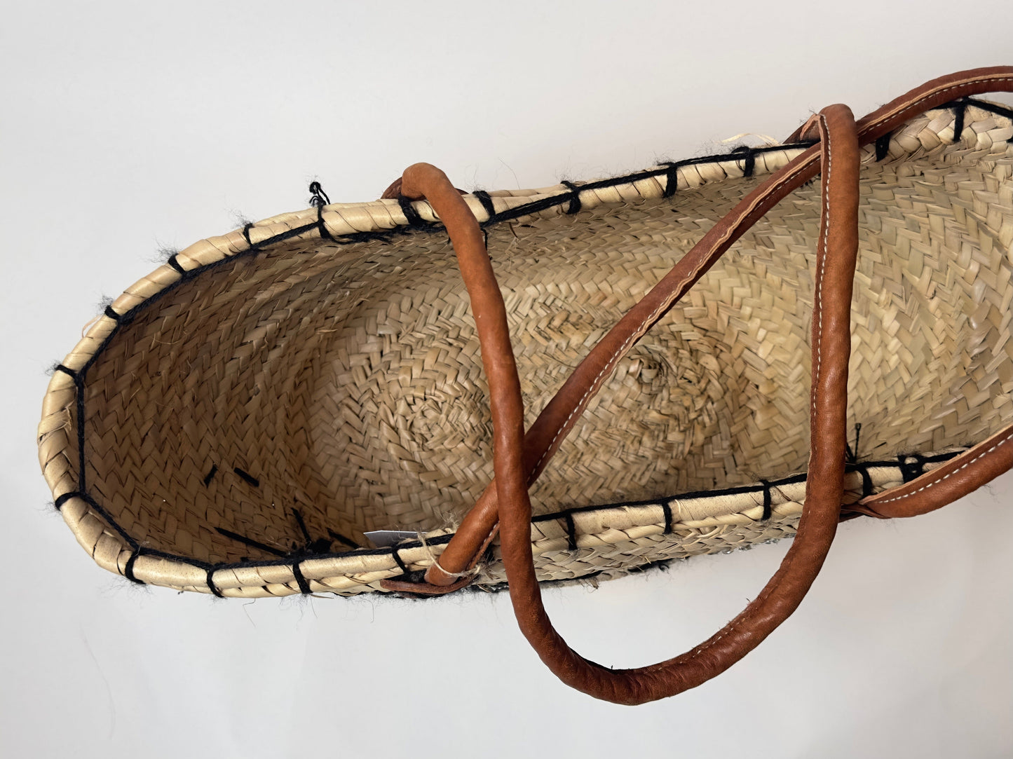 Straw Moroccan Beach Bag | "Eyes of Marrakech"