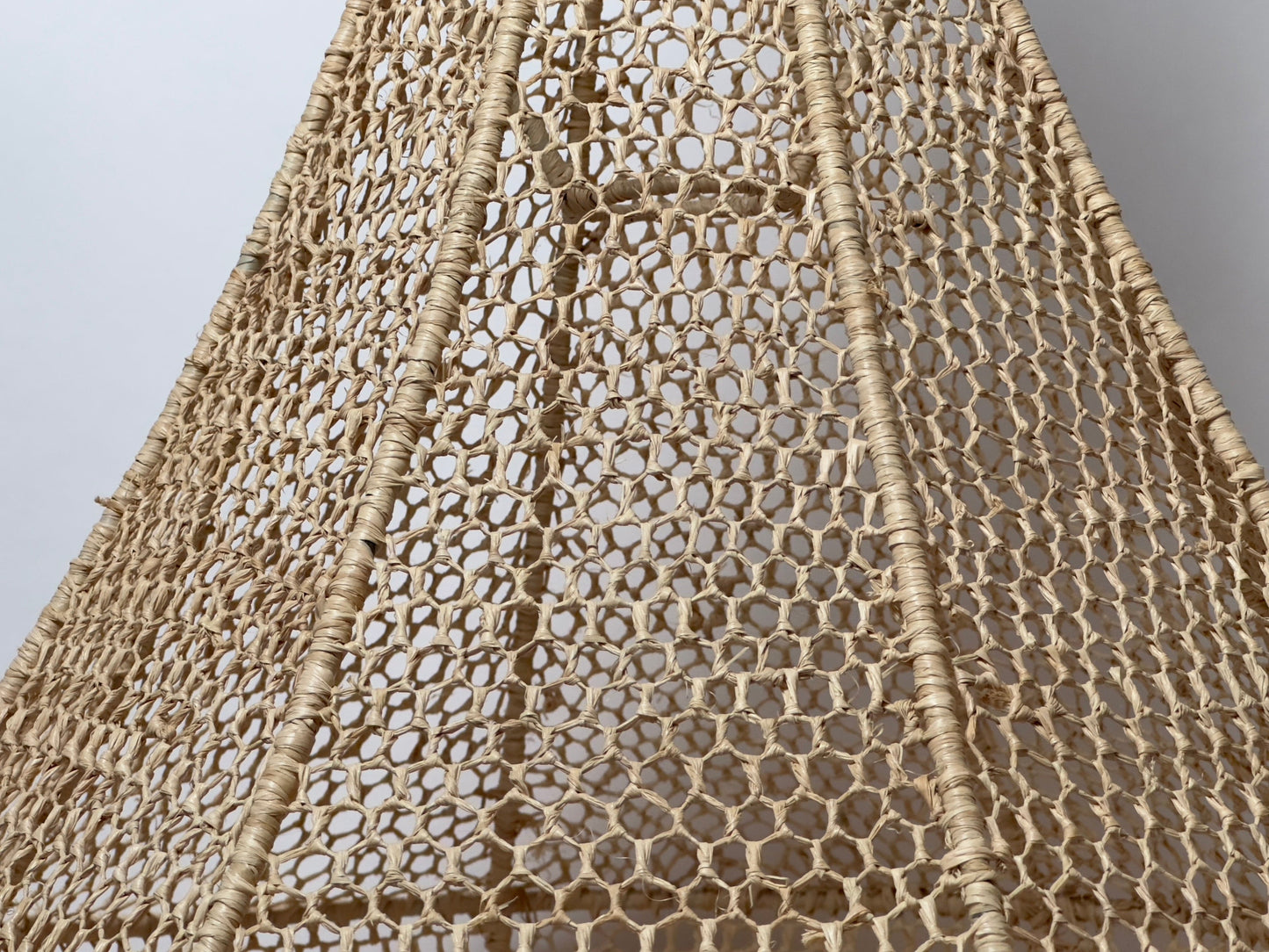 "Atlas Dawn" Raffia Light Fixture