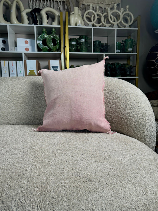 Cactus Silk Pillow | Pink