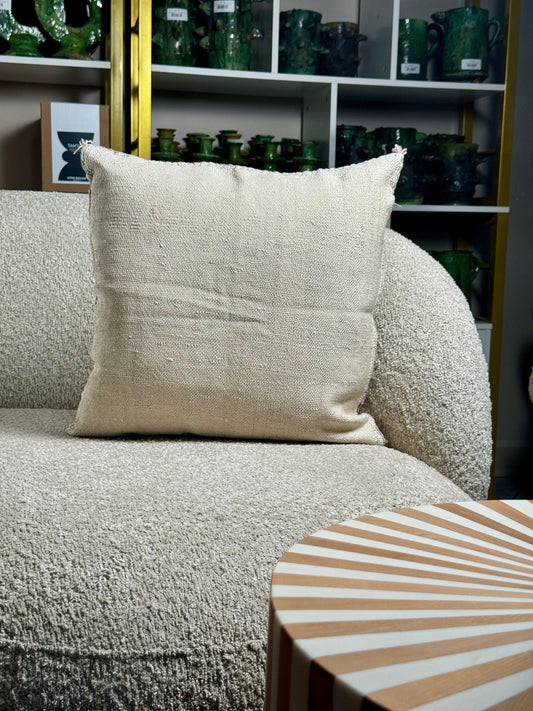 Cactus Silk Pillow | Beige