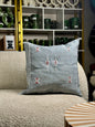 Cactus Silk Pillow | Dusty Blue