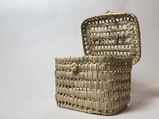 Woven Seagrass Box w/Lid  "SOUK BOX"