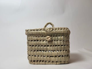 Woven Seagrass Box w/Lid  "SOUK BOX"