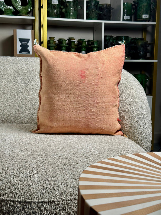 Cactus Silk Pillow | Peach