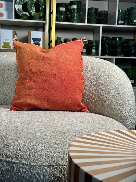 Cactus Silk Pillow | Terracotta